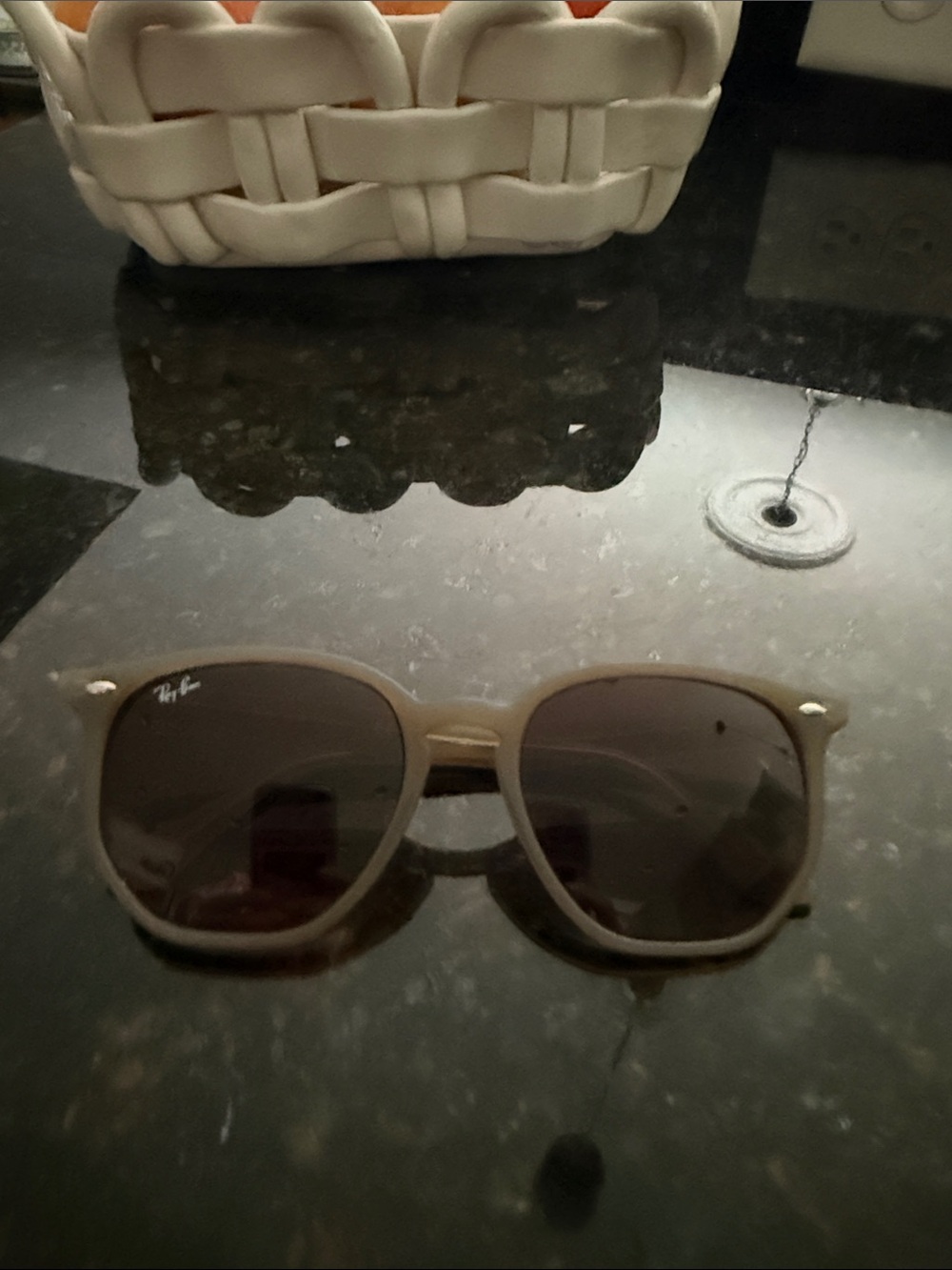 Ray-Ban Women’s Beige Frame Sunglasses with Brown Lenses - Picture 3 of 3